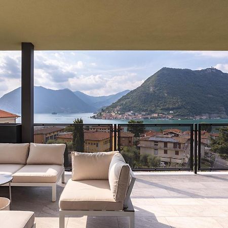 Lake Iseo Panorama Sulzano Bagian luar foto