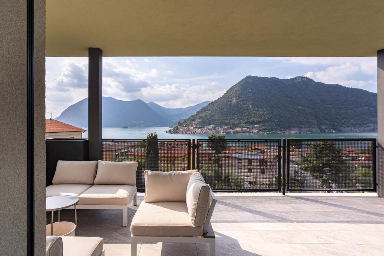 Lake Iseo Panorama Sulzano Bagian luar foto
