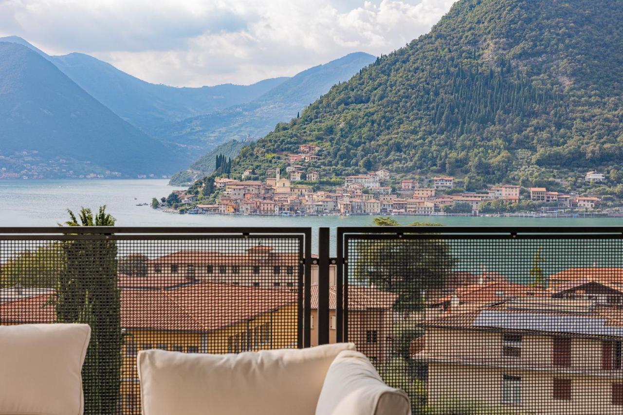 Lake Iseo Panorama Sulzano Bagian luar foto