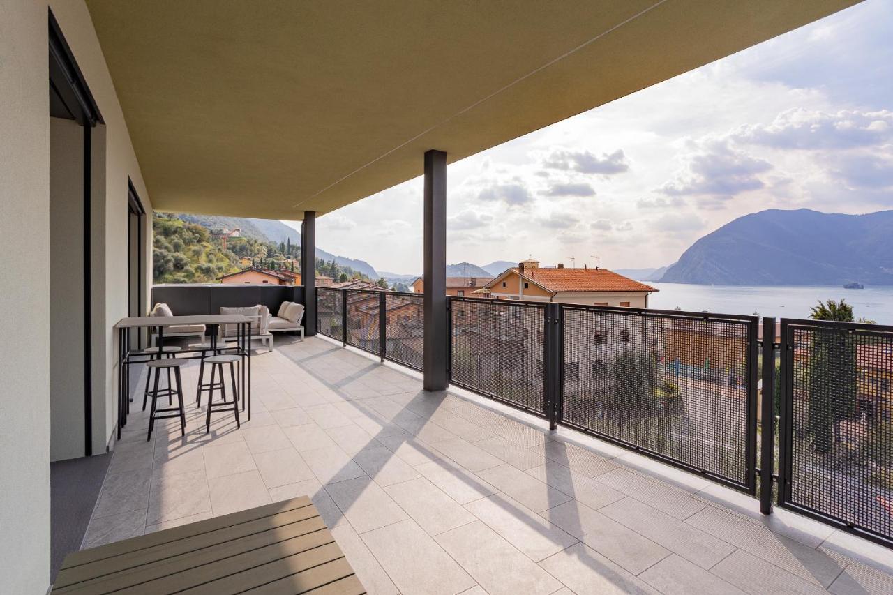 Lake Iseo Panorama Sulzano Bagian luar foto